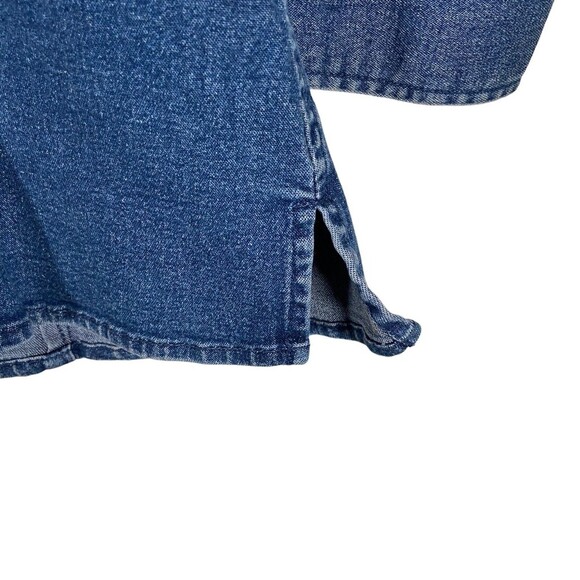 Eddie Bauer Women’s Denim Jean Shirt Jacket Size Small Button Up Shacket Outdoor - Picture 7 of 8